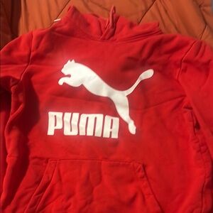 Puma Bold Red Sweatshirt with White Logo